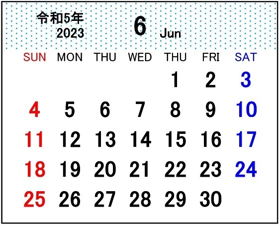 営業カレンダー